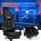 Costway Office Computer Desk Chair Gaming Chair Adjustable Swivel w/Footrest